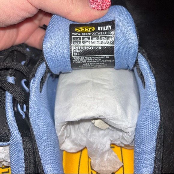 Keen Women's Vista Energy (Carbon Toe) Sneaker Size 10 in Hydrangea Black Work - Picture 9 of 12